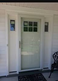 Choosing the right material means thinking about how sturdy and durable it will be. Storm Door Over Craftsman Style Door