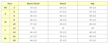 Womens Skirt Size Chart Uk Clothing Sizing Chart For Women