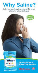 Saline Is A Natural Way To Provide Relief To Noses Irritated By Colds And Allergies Check Out New Saline What Is Asthma Asthma Treatment Natural Asthma Relief