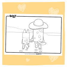 Mother's Day Colouring Sheets - Bluey Official Website