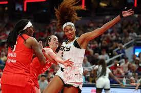 Caitlin Clark made clear there was no "malicious" intent on her foul of  Angel Reese: "It's just a good take foul. Either Angel gets wide open 2  points or we send them