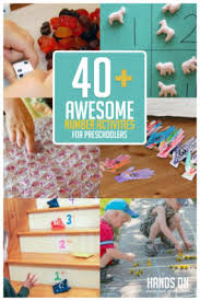 Learning about sizes and how to measure and compare things are very fun math activities for preschoolers. 40 Awesome Number Activities For Preschoolers
