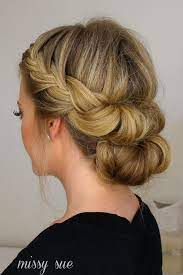 101 Cute Easy Bun Hairstyles For Long Hair And Medium Hair Hair Styles Headband Hairstyles Medium Length Hair Styles