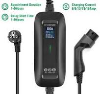 EV Charger Type 2 IEC 62196-2 Schuko Plug Switchable 10/16A 1 Phase  Portable EV Car Charging Box Cable for EVSE Electric Vehicle