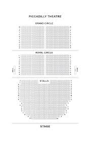 Piccadilly Theatre London Seat Guide And Chart