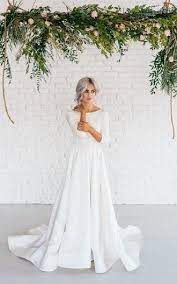 Pin By Mentionables On If I Ever Get Married Wedding Dresses Satin Wedding Dress Long Sleeve Wedding Dresses Lace