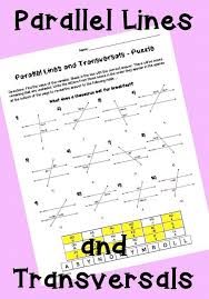Parallel Lines And Transversals Activity Worksheet Vertical Angles Corresponding Angles Alternat Relationship Worksheets Worksheet Template Angles Worksheet