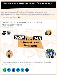 Das maßgebliche dokument eines bürgerbegehrens ist die unterschriftenliste, mit der eigenhändige unterschriften der bürgerinnen und bürger gesammelt werden. Reclaim Your Face Europaweite Unterschriftensammlung Gegen Gesichtserkennung D 3 Dirks Dies Das