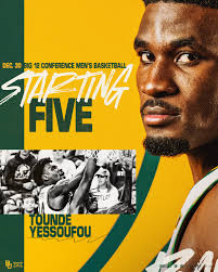 Another Big 12 Starting Five appearance for Tounde! He's averaging 19.3  ppg, ranking fifth among true freshmen this season 📈 📰  http://baylorbea.rs/45y6LAC #SicEm