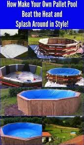 Don T Buy Plastic Pools Create This Lovely And Durable Pool Easily In 2020 Diy Pool Pallet Pool Diy Swimming Pool