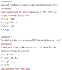 Metode least square (kuadrat terkecil) 1.4.manfaat penulisan. Analisa Deret Berkala Pembahasan Statistika
