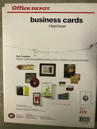 Sign up with office depot's business solutions division. 2in X 3 1 2in Pack Of 1 000 Office Depot Matte Business Cards Ivory 23004 Office Products Paper Ekoios Vn