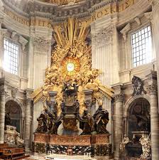 St Peter S Rome Apse Nothing Else Like It Thank You Bernini Catholic Shrines Cathedral Church Vatican Museums