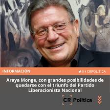 🎯Araya Monge, con grandes posibilidades de quedarse con el triunfo del  Partido Liberacionista Nacional Luego del encuentro entre los  pre-candidatos, y las entrevistas realizadas en éstas últimas semanas,  quedo en evidencia la