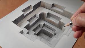 Drawing A Hole Anamorphic Illusion Trompe L Oeil Illusion Drawings 3d Drawings 3d Art