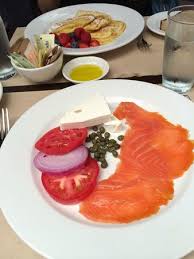 salmone & pancakes picture of the
