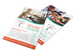 Though flyers have been around for ages, there are several design choices that can make your advertisement just as effective as any other promotional material. Music Lesson Flyer Templates Mycreativeshop