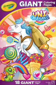 Free download 39 best quality christmas unicorn coloring pages at getdrawings. Crayola Giant Coloring Pages Uni Creatures Child 18 Pages Walmart Com Walmart Com