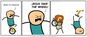 Image result for jesus take the wheel meme