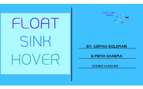 float, sink, hover by science project