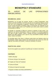 We did not find results for: Instrucciones Reglas O Normas Del Monopoly Standard Monopoly Game Monopoly Post De
