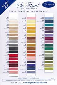 Superior So Fine Color Card | Kingsmen Quilting Supply