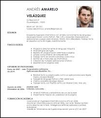 Ejemplo de descripción personal para curriculum vitae. Modelo Curriculum Vitae Ingeniero A De Software Livecareer