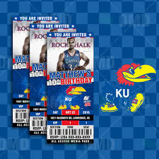 kansas jayhawks basketball sports party invitations sports