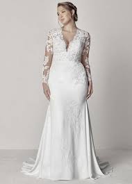 Exquisite Tulle Chiffon V Neck Neckline Mermaid Plus Size Wedding Dr Ftw Wedding Dress Long Sleeve Fit And Flare Wedding Dress Casual Wedding Guest Dresses