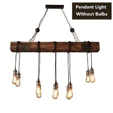 35'' 10 light rustic kitchen island