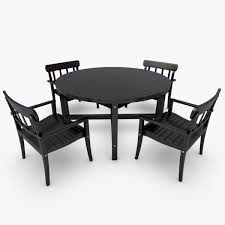 This set includes 2 captain chairs, 2 armless dining chairs, a bench and table that are perfect for entertaining. Garden Set Table Chairs 3d Model Cgtrader