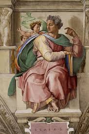 Part of the artwork of michelangelo that adorns the ceiling of the sistine chapel at the vatican, italy. File Isaiah Sistine Chapel Ceiling By Michelangelo Jbu36 Jpg Wikimedia Commons