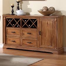 Rustic credenza adapted for a wine storage buffet. Warehouse M Bryce Canyon 8237874 Server With Wine Rack Pilgrim Furniture City Servers