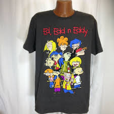 Cartoon Network Ed Ed And Eddy Mens Size Dark Gray Tshirt Large Cartoonnetwork Graphictee Cas Black And White Cartoon Mens Graphic Tee Old Cartoon Network Shop our selection of cartoon network today! pinterest