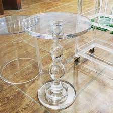 This coffee table is versatile enough to coordinate with modern or eclectic decor. it has a sleek and i think this is the nature of acrylic coffee tables, but the surface does get light scratching on it. Acrylic Coffee Table Gourd Small Table Plexiglass Crystal Desk Transparent Acrylic Small Round Table China Acrylic Coffee Table Crystal Round Table Made In China Com