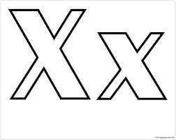 Displaying 3 letter x printable coloring pages for kids and teachers to color online or download. Classic Letter X Coloring Page Free Coloring Pages Online