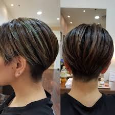 あきらday 今日も安定の刈り具合 スッキリさっぱり 久々のヘアカラーは さんざん悩んで ターコイズ イエロー グレーのミックス にしました 今日もありがとー 美容室 ラグアージュ ヘアカット ショート好き ショートヘア ショートカット ツーブロック かりあげ
