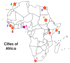 Map of map of the east coast of the united states. Gs Review Africa Cities Map Diagram Quizlet