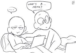 Chimeo Clock When Your Friend Doesn T Know What A Meme Is Funny Drawings Drawing Base Draw The Squad