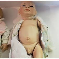 1988 Ann Pazseh Full Body Porcelain Twins