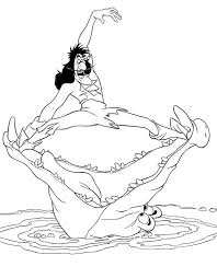 Captain Hook Almost Got Eaten By Crocodile In Peter Pan Coloring Page Coloring Sky Peter Pan Coloring Pages Mermaid Coloring Pages Tinkerbell Coloring Pages