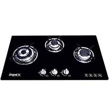 Maybe you would like to learn more about one of these? Buy Impex Bih3 Cin Hob 3 Burner Glass Top Gas Stove With Auto Ignition And High Efficiency Brass Burners 8 Mm Toughened Glass Black Online At Low Prices In India Amazon In