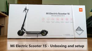Xiaomi Mi 1S scooter unboxing and setup ...