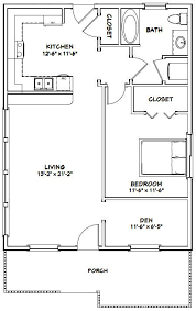 Small house plans do not mean giving up luxury, features, or comfort. 26x34 House 26x34h1c 884 Sq Ft Excellent Floor Plans Guest House Plans 1 Bedroom House Plans One Bedroom House