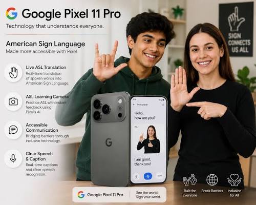 Here's how to use sign-to-text translation on Pixel 11.
