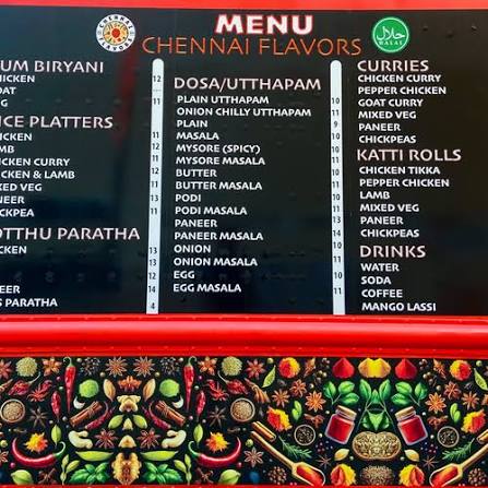 Chennai Flavors Food Truck — Indian restaurant food truck in Jersey City, New Jersey