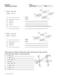Parallel Lines With Transversals Extra Practice Worksheet From Mrs Eteachesmath On Teachersnoteboo Teaching Geometry Middle School Math Classroom Teaching Math