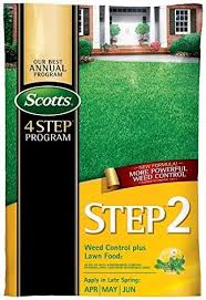For warm season grasses, only one application is necessary, in early fall. Amazon Com Scotts Step 2 Weed Control Plus Lawn Food2 15 000 Sq Ft Garden Outdoor