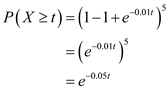 Solved A System Consists Of Five Identical Components Connected I Chegg Com