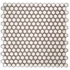 Venato ii polished porcelain tile. Ivy Hill Tile Bliss Edged Hexagon Polished Eskimo Ceramic Mosaic Floor And Wall Tile 3 In X 6 In Tile Sample Ext3rd103306 The Home Depot